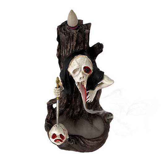 Colorful Skull And Head Flowing Back Incense Ghost Festival Ornaments